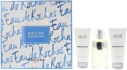 Духи, Парфюмерия, косметика Rochas Eau De Rochas - Набор (edt/100ml + b/lot/100ml + sh/g/100ml)