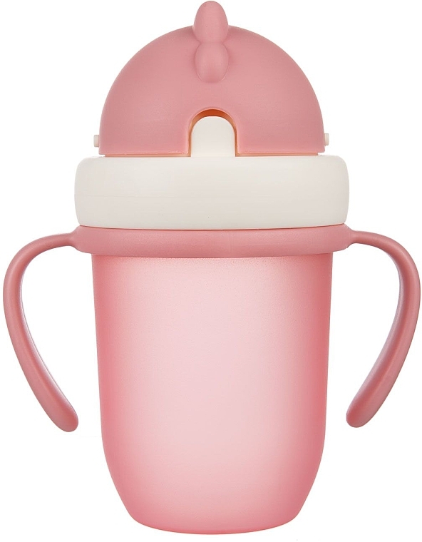 Кружка с силиконовой трубочкой, 210 мл, розовая - Canpol Babies — фото N1