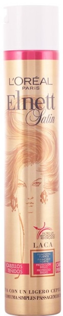 Спрей для волосся - L'Oreal Paris Elnett Satin Hairspray Extra Strong Hold Color-Treated Hair — фото N1