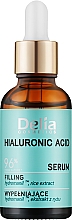 Сироватка для обличчя, шиї та зони декольте з гіалуроновою кислотою - Delia Hyaluronic Acid Serum — фото N1
