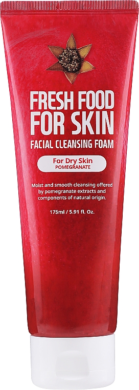 Пінка для сухої шкіри - Superfood For Skin Freshfood Pomegranate Cleansing Foam — фото N1