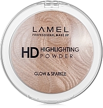 Духи, Парфюмерия, косметика УЦЕНКА Хайлайтер - LAMEL Make Up HD Highlighting Glow & Sparkle Powder *