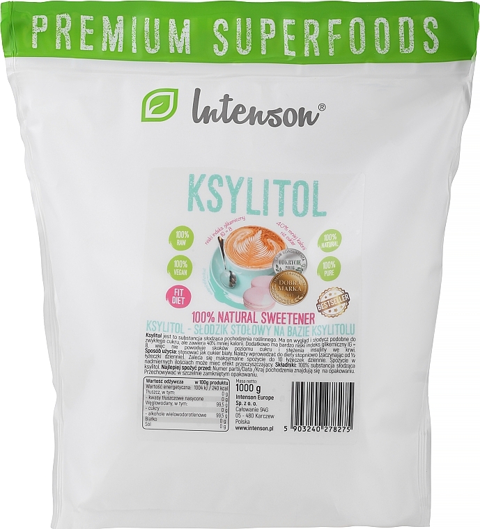Харчова добавка "Ксилітол" - Intenson Xylitol — фото N1