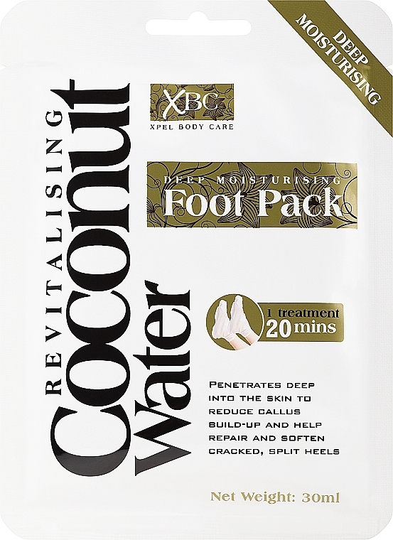 Маска-носочки для кожи ступней - Xpel Marketing Ltd Coconut Water Deep Moisturising Foot Pack — фото N1