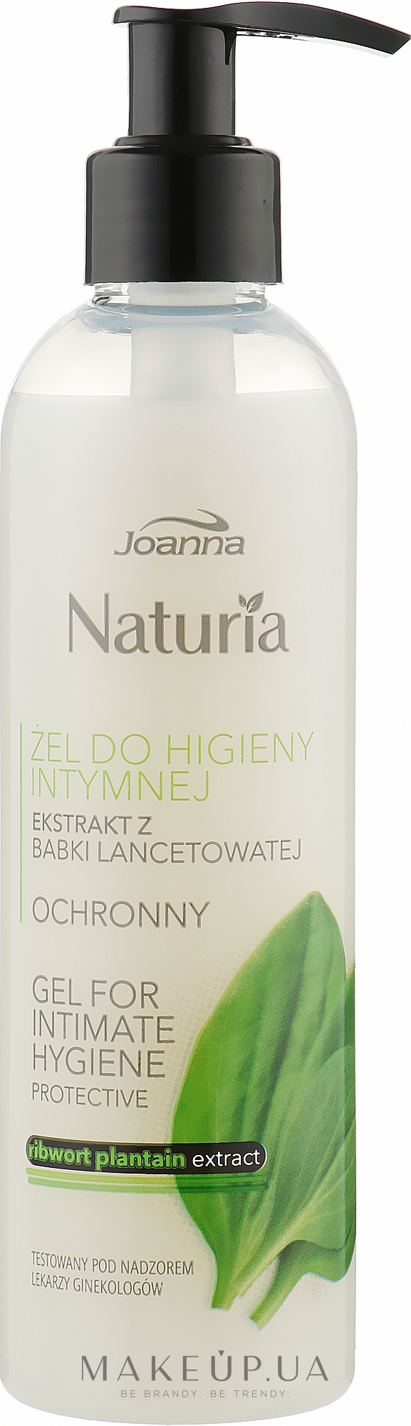 Гель для интимной гигиены с экстрактом подорожника - Joanna Naturia Intimate Hygiene Gel — фото 240ml