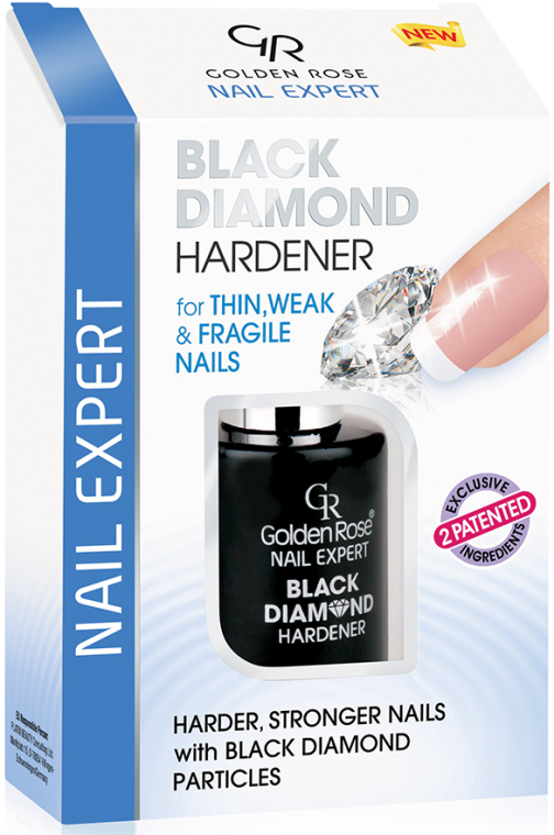 Покриття для зміцнення нігтів - Golden Rose Nail Expert Black Diamond Hardener — фото N1