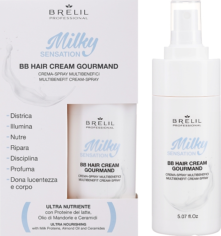 Крем-спрей для волосся - Brelil Milky Sensation BB Hair Cream Gourmand — фото N1