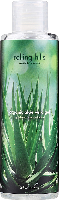 Зволожувальний гель для обличчя й тіла - Rolling Hills Organic Aloe Vera Gel — фото N1