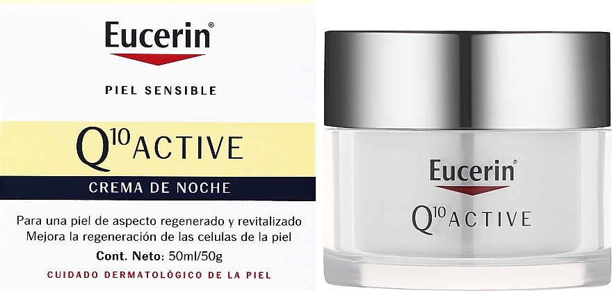 Антивіковий нічний крем для обличчя - Eucerin Q10 Active Night Cream — фото N2