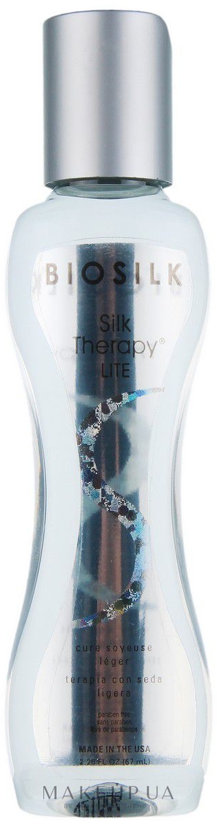 Незмивний рідкий шовк для волосся - BioSilk Silk Therapy Lite Silk Treatment — фото 67ml