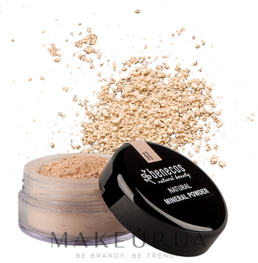 Минеральная компактная пудра - Benecos Natural Mineral Powder — фото Light Sand