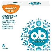 Духи, Парфюмерия, косметика Тампоны Super, 8 шт - o.b. Pro Comfort