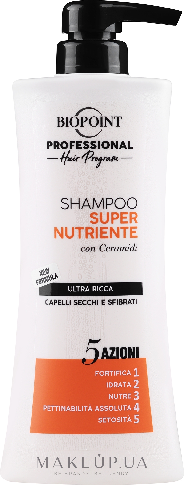 Шампунь "Ультраживильний" для неслухняного та сухого волосся  - Biopoint Super Nourishing Shampoo — фото 400ml