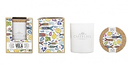 Набор - Castelbel Sardines (candle/190g + towel/1pc + soap/80g) — фото N2