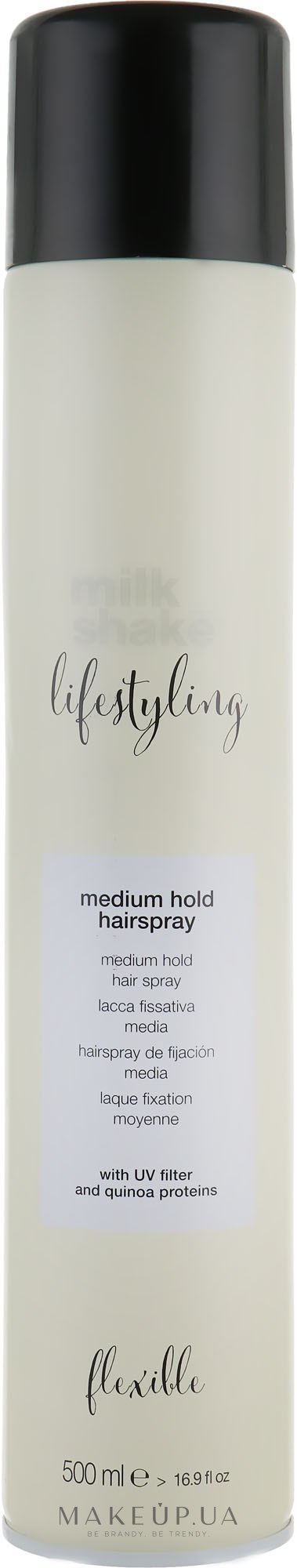 Лак для волосся середньої фіксації - Milk_Shake Lifestyling Hairspray Medium Hold — фото 500ml