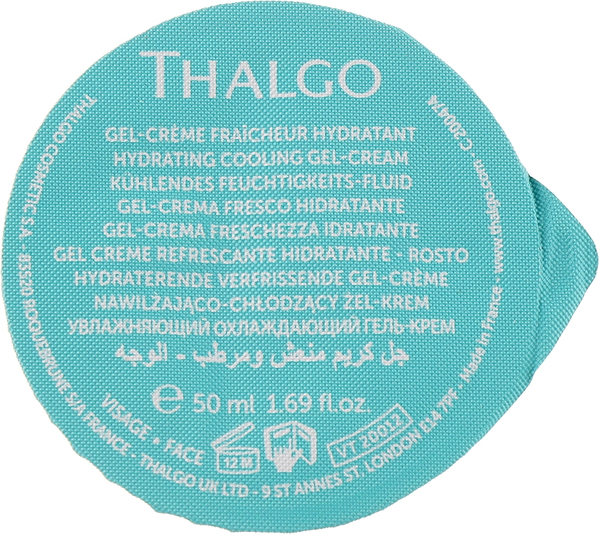 Увлажняющий охлаждающий гель-крем - Thalgo Source Marine Hydrating Cooling Gel-Cream (сменный блок) — фото N1