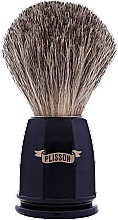Помазок для гоління, чорний - Plisson Russian Grey Faceted Brush — фото N1