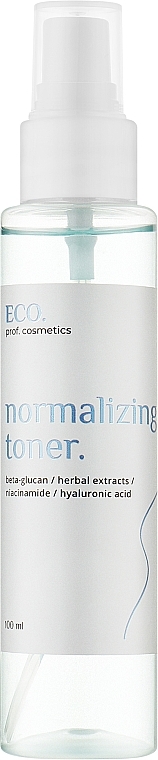 Тонер для відновлення бар'єрних функцій всіх типів шкіри - Eco.prof.cosmetics Normalizing Toner — фото N2