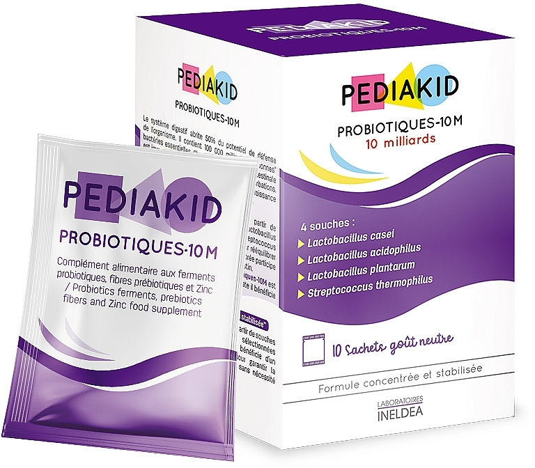 Пробиотик для детей, в саше - Pediakid Probiotiques-10M — фото N1