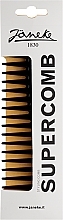 Хвилястий гребінець для нанесення гелю, 18 см, чорний - Janeke Professional Wavy Comb For Gel Application — фото N2