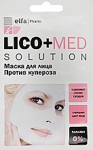 Духи, Парфюмерия, косметика Маска против купероза для лица - Elfa Pharm Lico+Med Solution