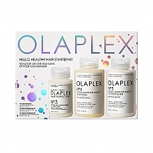 Набор - Olaplex Hello Healthy Hair Starter Kit (h/pr/50ml + sh/100ml + con/100ml) — фото N1