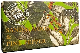 Парфумерія, косметика Мило "Сандал і рожевий перець" - The English Soap Company Kew Gardens Sandalwood and Pink Pepper Soap