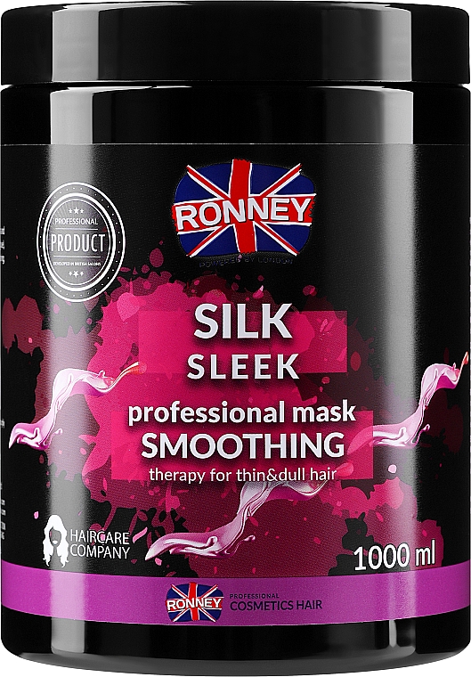 Маска для волосся з протеїнами шовку - Ronney Professional Silk Sleek Smoothing Mask — фото N3