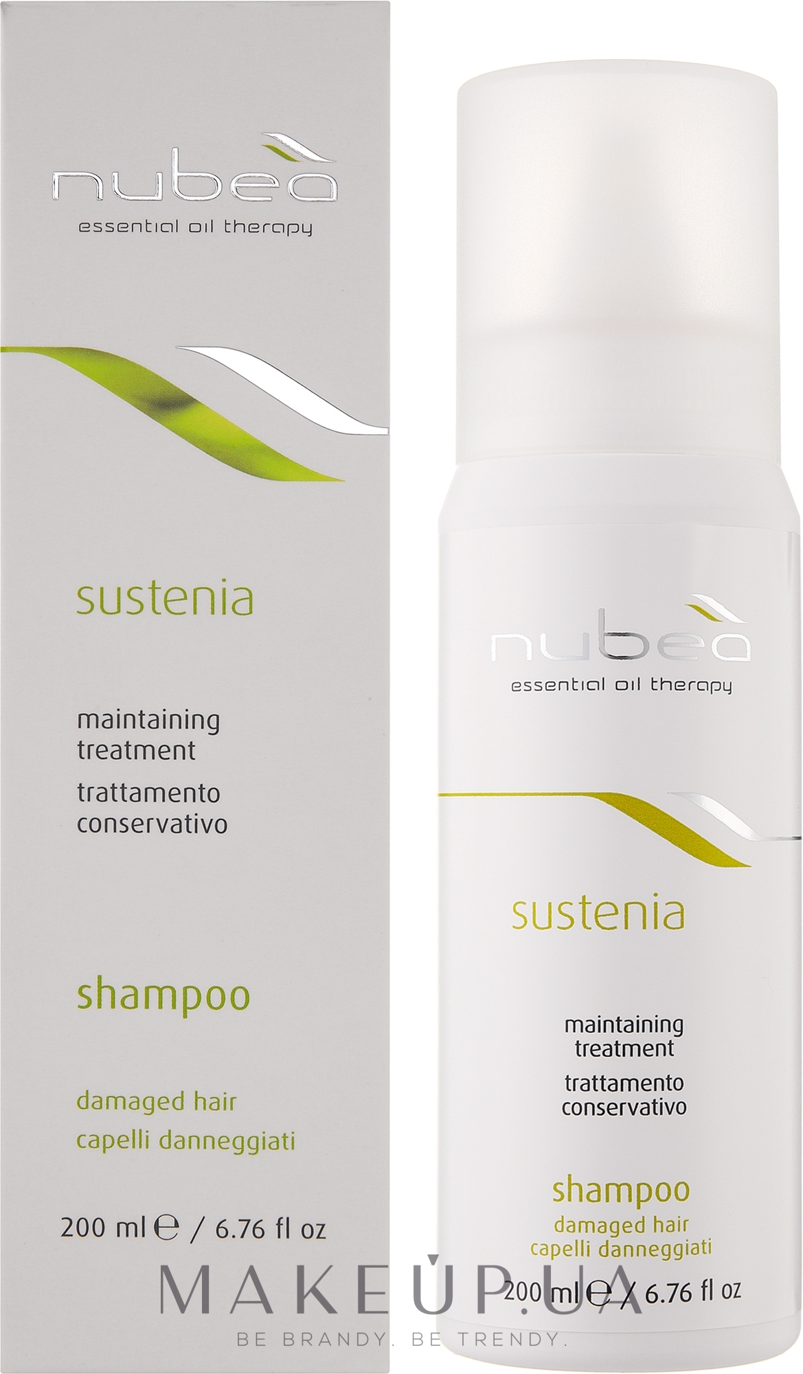 Шампунь для поврежденных волос - Nubea Sustenia Damaged Hair Shampoo — фото 200ml
