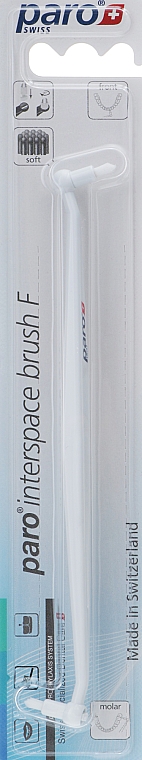 Тримач з 2 монопучковими щітками - Paro Swiss Interspace Brush F