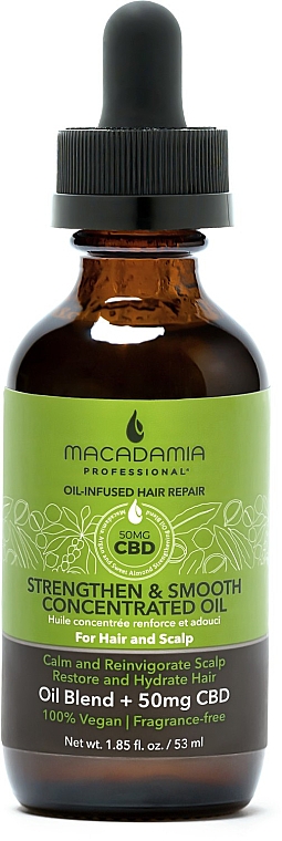 Укрепляющее и разглаживающее масло для волос - Macadamia Professional — фото N1