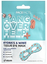 Парфумерія, косметика Зволожувальна тканинна маска для очей від похмілля - Face Facts Hangover Help Hydrating Tissue Eye Mask