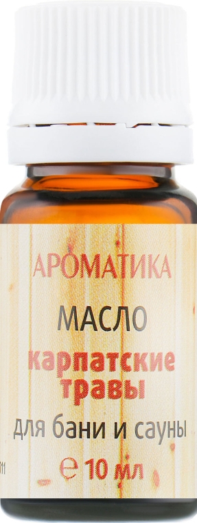 Эфирное масло для бани и сауны "Карпатские травы" - Ароматика — фото N2