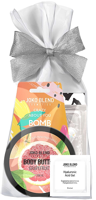 Набор - Joko Blend Tropical (f/gel/2ml + b/bomb/200g + eye patches/2pc + b/but/200ml + acc) — фото N1