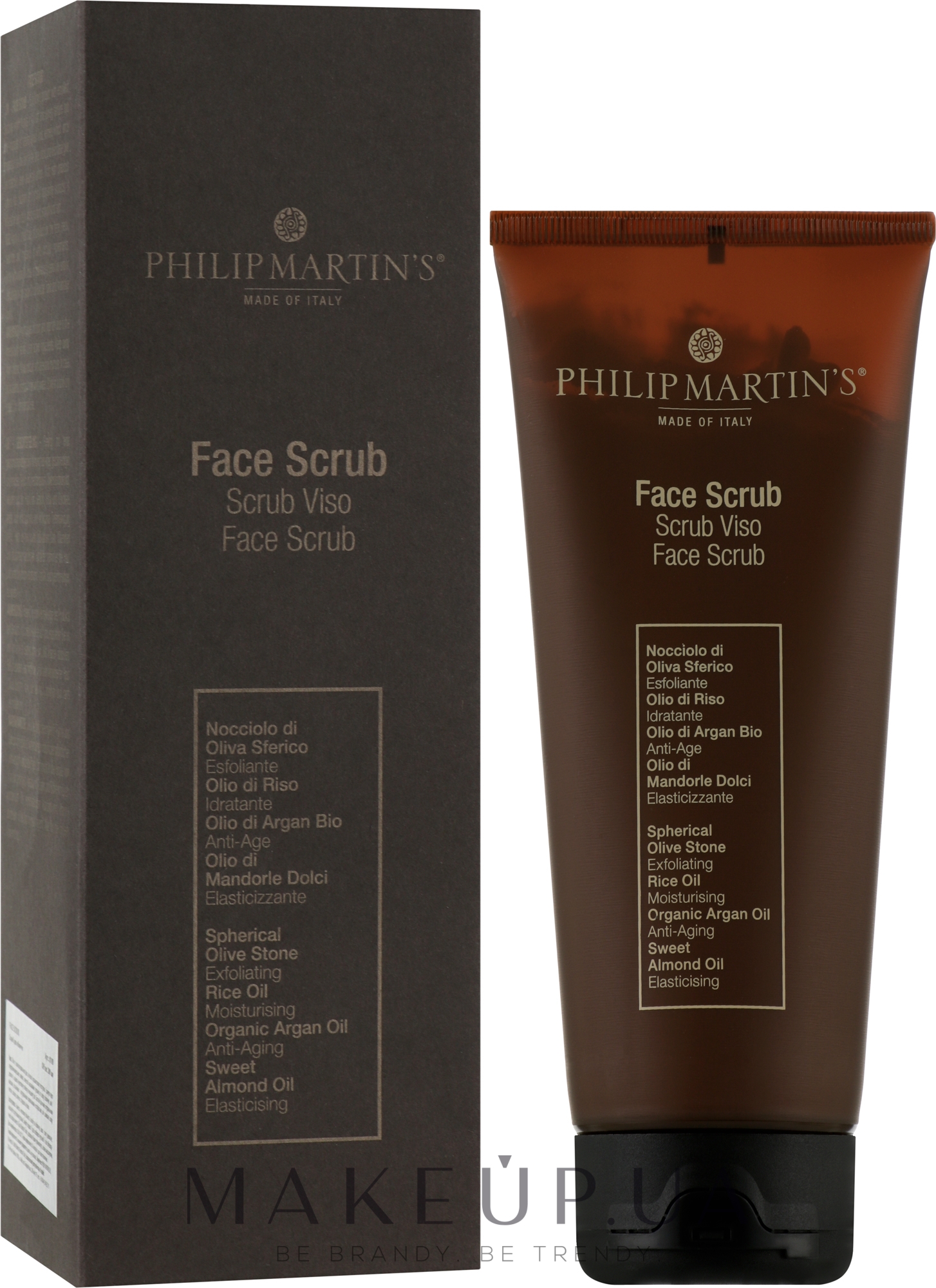 Скраб для обличчя з оліями - Philip Martin's Face Scrub — фото 200ml