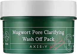 Духи, Парфюмерия, косметика Глиняная маска для проблемной кожи - Axis-Y Mugwort Pore Clarifying Wash Off Pack