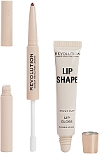 Набір для губ - Makeup Revolution Lip Shape Brown Nude — фото N2