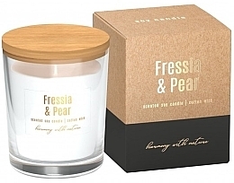 Ароматическая соевая свеча "Фрезия и груша" - Bispol Freesia & Pear Soy Candle — фото N1