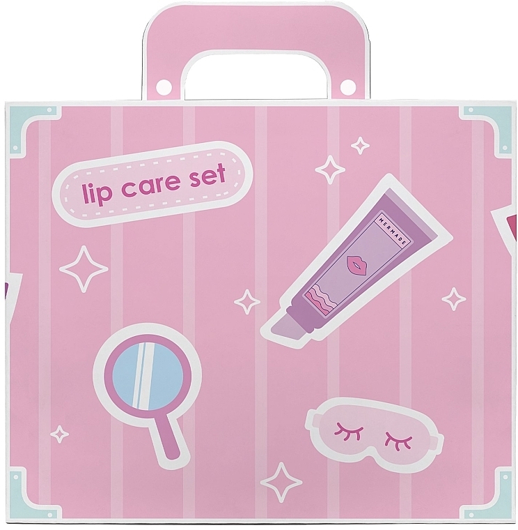 Набор "Восстанавливающий комплекс для губ" - Mermade Bubble Gum (lip/scr/10g + lip/mask/10g + lip/balm/10ml) — фото N2