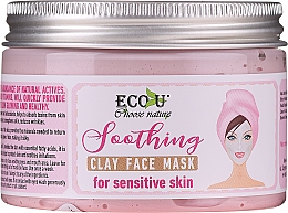 Маска для лица "Успокаивающая" - Eco U Soothing Clay Face Mask For Sensative Skin — фото N2