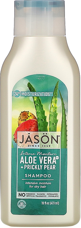 Шампунь для волос увлажняющий "Алоэ Вера" - Jason Natural Cosmetics Moisturizing Aloe Vera 84% Shampoo 