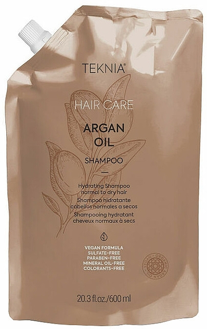 Зволожувальний аргановий шампунь для волосся - Lakme Teknia Argan Oil (дой-пак) — фото N1