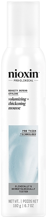 Мус для об'єму волосся - Nioxin Pro Clinical Density Defend Volumizing + Thickening Mousse — фото N1