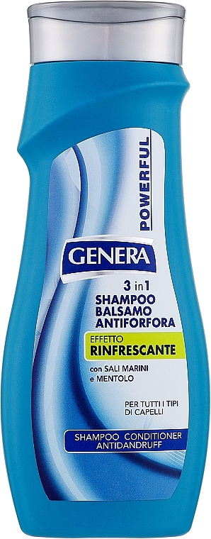 Шампунь-бальзам 3 в 1 проти лупи - Genera Powerful Shampoo & Balsamo — фото N1