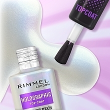 Верхнее покрытие - Rimmel Holographic Top Coat Finishing Touch — фото N7