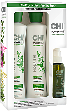 Духи, Парфюмерия, косметика УЦЕНКА Набор - Chi Power Plus (sham/355ml + treatment/104ml + cond/355ml) *