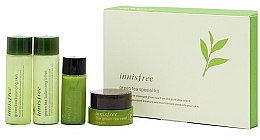 Духи, Парфюмерия, косметика УЦЕНКА Набор мини продуктов - Innisfree Green Tea Special Kit (toner/15ml + b/lot/15ml + ser/10ml + cr/5ml)*