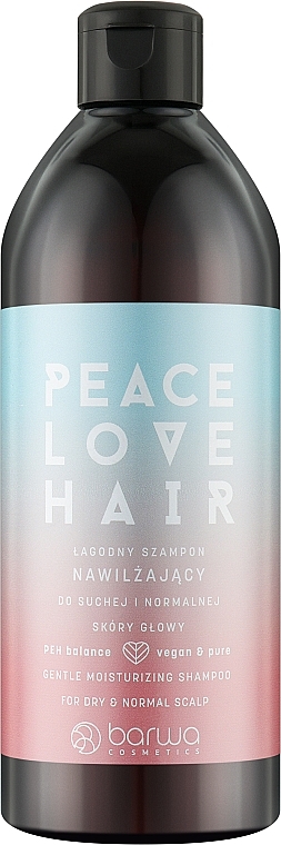 Нежный увлажняющий шампунь для волос - Barwa Peace Love Hair