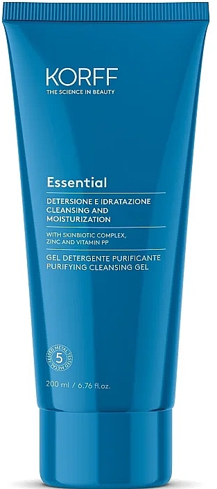 Очищувальний і зволожувальний гель для обличчя - Korff Essential Purifying Cleansing Gel — фото N1