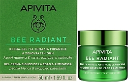 Гель-крем для обличчя - Apivita Bee Radiant Signs of Aging & Anti-Fatigue Gel-Cream Light Texture — фото N2